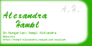 alexandra hampl business card